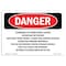 Signmission OSHA Sign, 7" Height, 10" Width, Rigid Plastic, Flammable Or Combustible Liquids Vapors, Landscape OS-DS-P-710-L-2532 - alternate 1